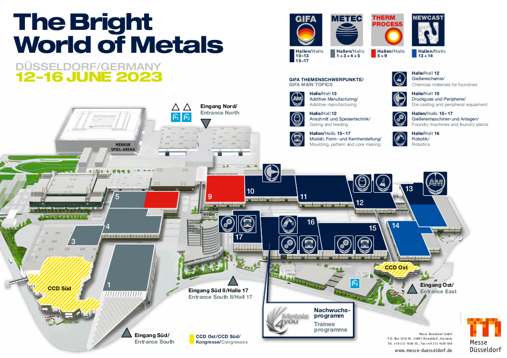 Interactive hall and site plan | METEC 2023